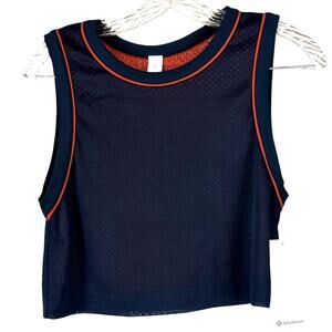 Lululemon Double-Layered Mesh Reversible Tank Top Navy/Rust Women's Size XXS NWT